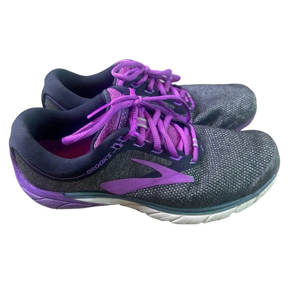 Brooks Pure Cadence 7 Running Shoes Athletic Sneaker Purple Grey Size 8 Women's - Picture 1 of 14